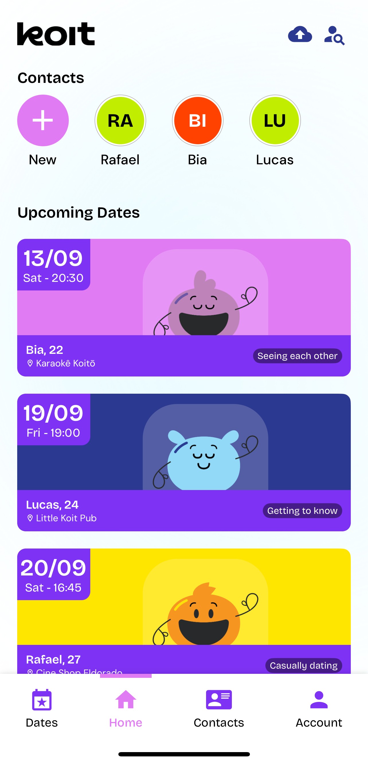 Koit organizer overview